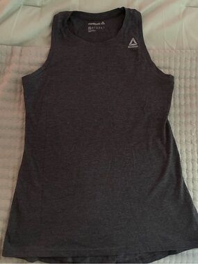 Reebok Women's Dark Charcoal Athletic Tank Top